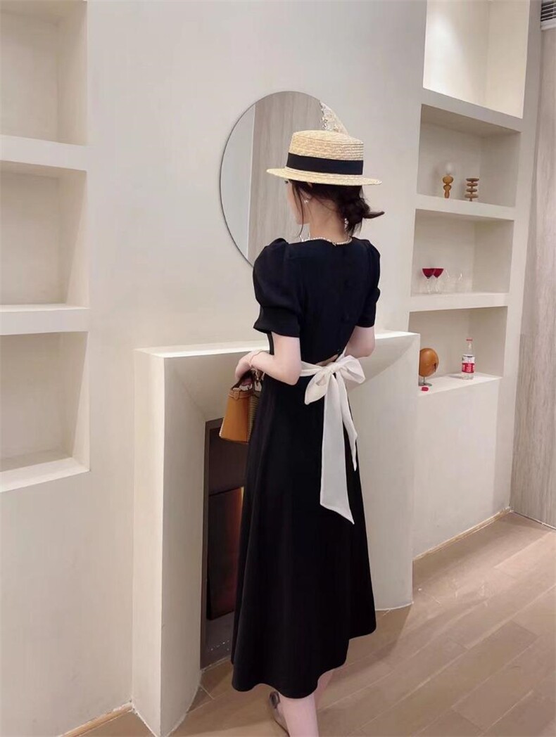 赫本风闺蜜款，一长一短连衣裙，，女装连衣裙，亿炫(5F)