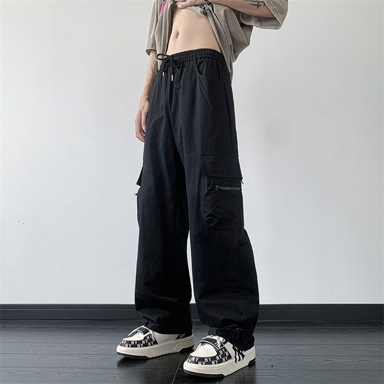 B221美式ins街头hiphop宽松休闲多口袋工装裤子LK23120-P65控88,男装休闲裤,电商B221