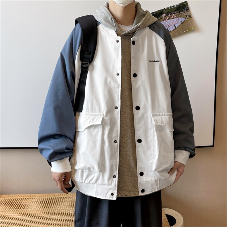 春秋季百搭休闲宽松夹克男士JK147-P48,男装夹克,星座1204