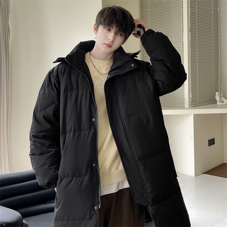 羽绒服男士冬季新款港风宽松长款白鸭绒外套YR932-P170(控价228，男装羽绒服，星座214-3