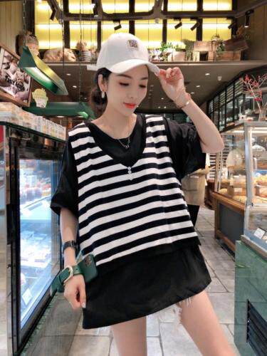 条纹真两件，面料超舒服，一杭订单王，女装，一杭