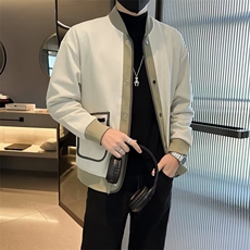 男士外套春秋装新款韩版修身立领时尚短款夹克男装上衣服JK005，男装夹克，星座1116A-2（原606A-1）