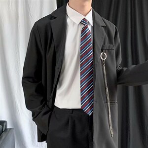 男士休闲西装外套配链条X0Z01P55图片