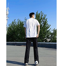 B221美式ins高街暗黑小众破洞拉链牛仔裤LK23069-P65控88，男装牛仔裤，电商B221