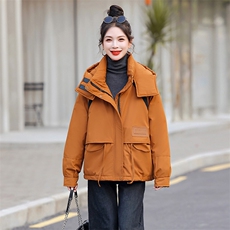 现货新款冬装2024年宽松休闲连帽羽绒棉棉衣，女装棉衣/棉服，江南富贵女
