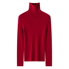 2026年秋季时尚百搭通勤简约休闲高翻领长袖，女装羊绒衫，蚂蚁派对工厂直营店