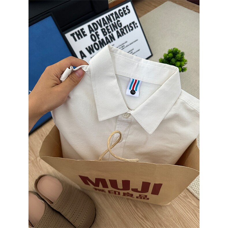 100%棉纯棉衬衫成衣水洗休闲衬衫男女宽松纯色衬衣GC27-P45,男装衬衫,星座301C-5