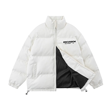 白底23新款冬季时尚百搭PU皮棉服外套MY6453P115控158，男装棉衣，电商A268-1