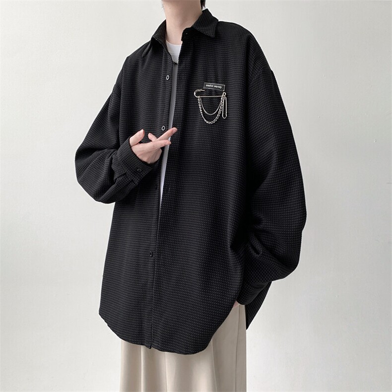 宽松长袖衬衫男KD630-P30,男装衬衫,电商D312-1