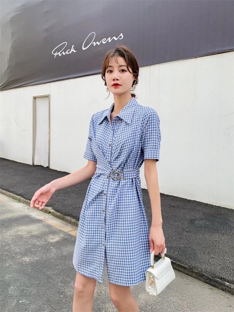 夏季连衣裙，女装连衣裙，果默