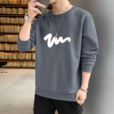跑量卫衣男22秋季打底上衣潮流韩版宽松T恤时尚百搭长袖W167，男装卫衣，星座815-2