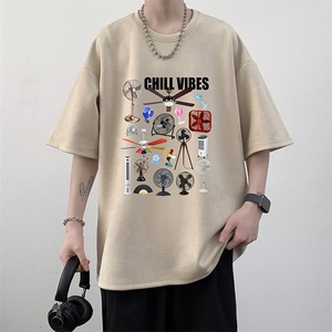 麂皮绒短袖t恤男大码半袖男  JD82383-P25图片