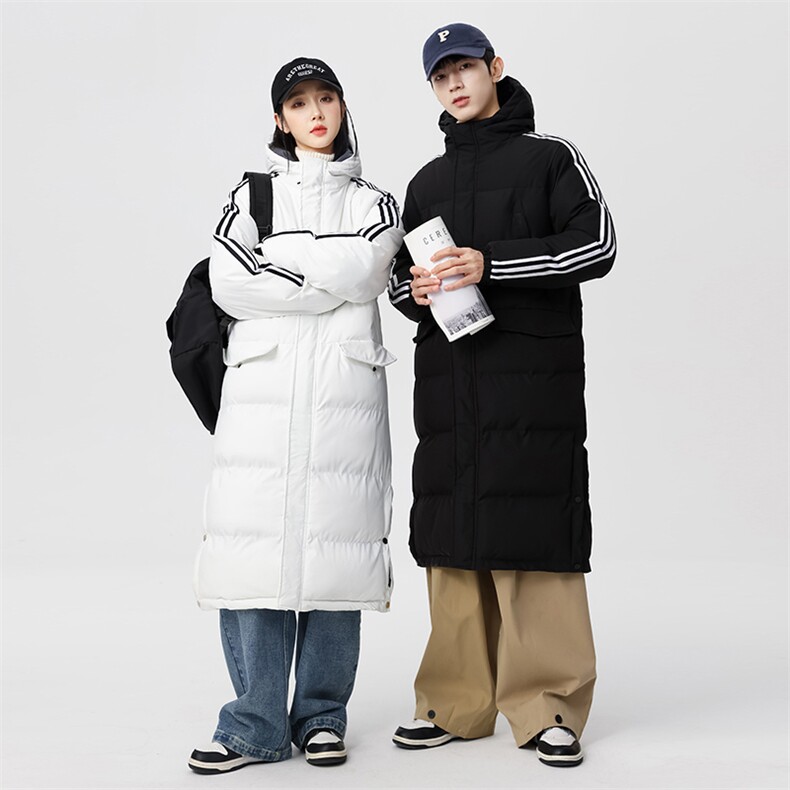 团服班服外贸纯色长款盖膝下开叉棉服学生班服团服M920P140,男装棉衣,星座1602B（原101B-1）