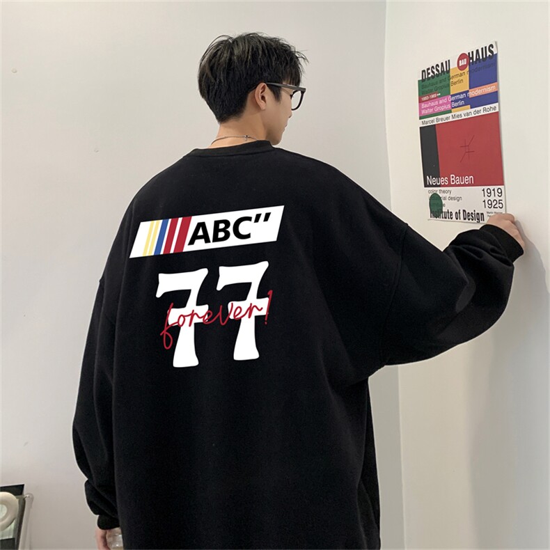 秋季新款320G华棉圆领卫衣面布棉WH2484-P35控58,男装卫衣,电商B370