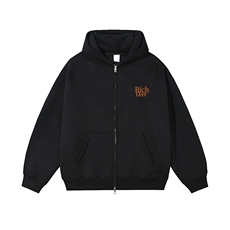 抖音得物高品质350克秋冬双头双拉链卫衣开衫外套AW7402，女装短外套，电商A443