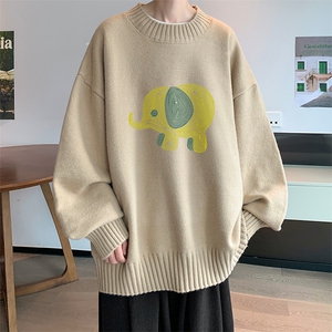 半高领毛衣男大码胖子针织衫毛线衣 M18441-P45 加绒款-P65图片