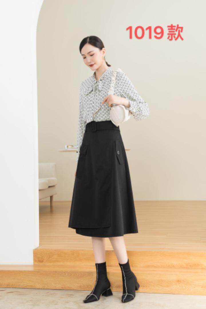 时尚百搭修身中长款裙，其它，纳影