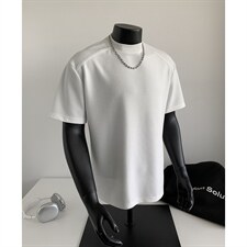 主推夏季新品2025玉米格半袖打底衫男士夏装短袖T恤上衣S408-特19，男装T恤，电商A233-1