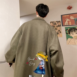 麂皮绒夹克男大码立领褂子外套JK85415-P68 加绒款-P78图片