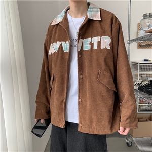 日系风格穿搭青年外套2023新款棒球服秋季复古港风夹克 W1354-P65图片