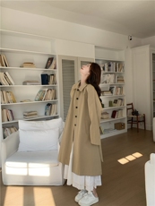 卡其色英伦风衣外套女2025春季新款女装简约大方穿搭系带收腰大衣，女装风衣，难舍钰依