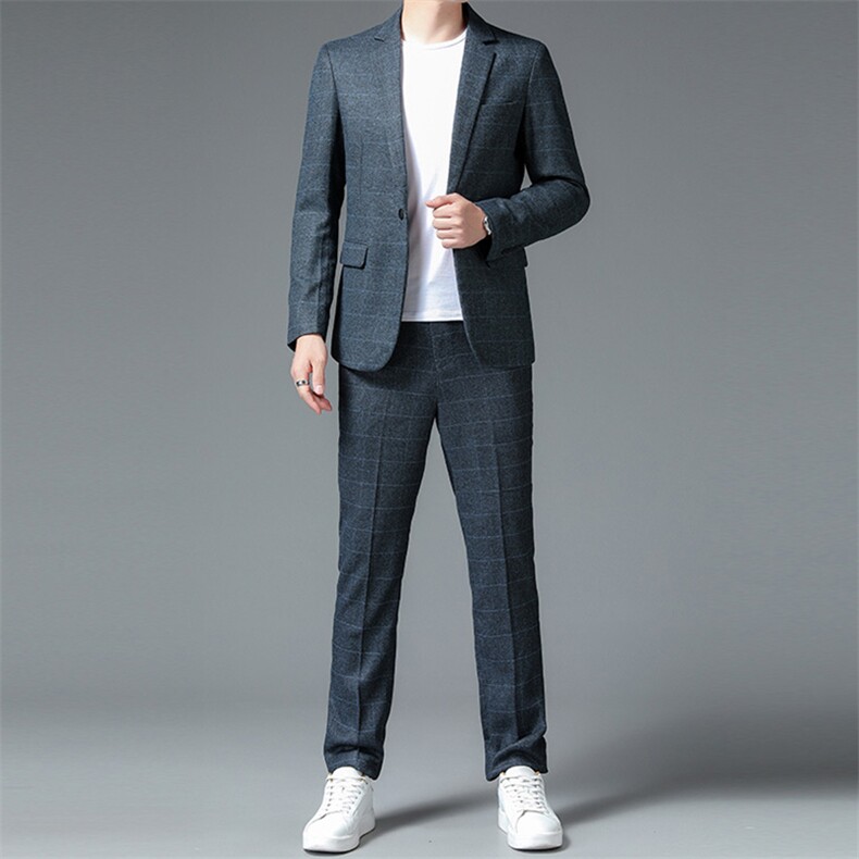 QTZ8022钱塘2020-2中青年男士时尚休闲帅气简约潮流套装P200图片