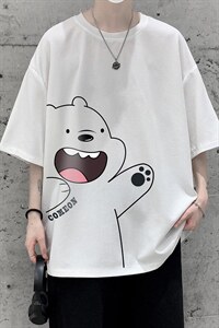 HT73131-P22 华夫格t恤男短袖男大码五分袖 大皂风图片