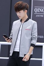 2021春秋季新品男士韩版时尚修身棒球领夹克上衣A158J，男装夹克，星座310B-3