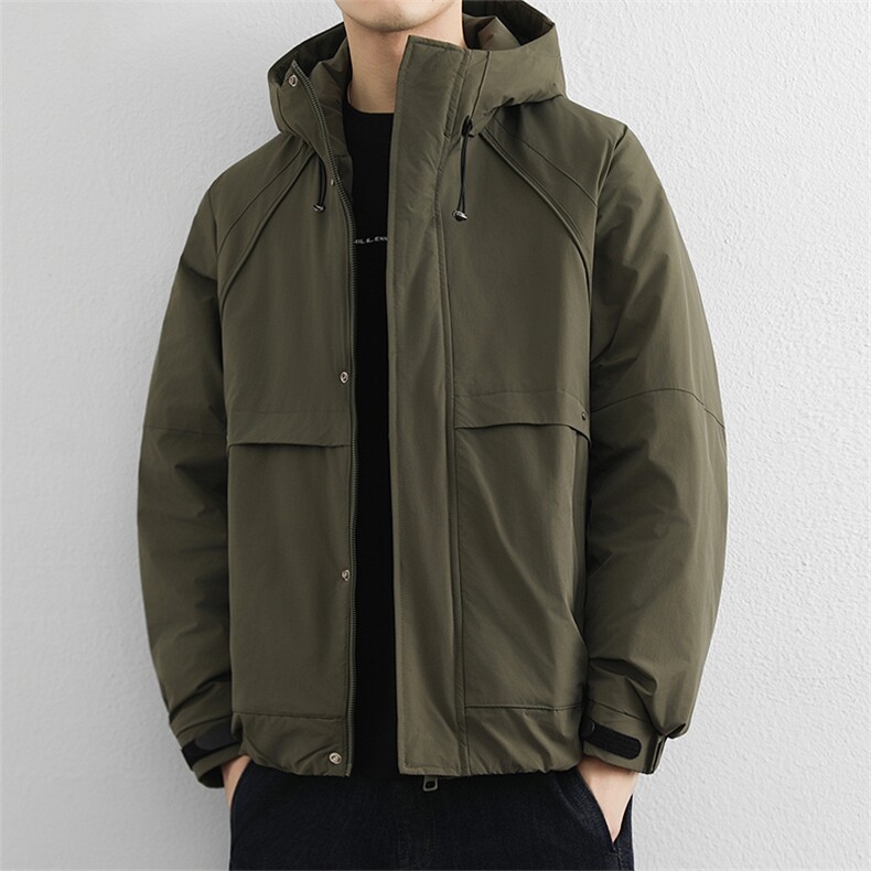 加棉夹克百搭男装帅气防风户外棉服休闲工装连帽棉服外套潮流,男装夹克,星座914