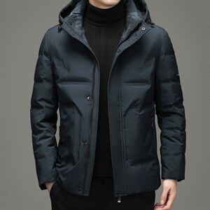 21冬季新款90羽绒服男连帽可卸宽松休闲简约百搭外套DD21506-P250图片