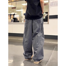 网络图现货新款文艺风慵懒气质简约潮流时尚百搭休闲裤JJ59-P50，男装休闲裤，星座715-7