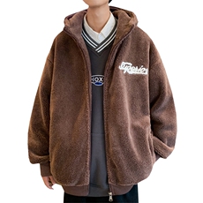 主推6万件毛圈绣冬款羊羔绒加大加厚棉服男XZ109-P105，男装棉衣，星座109-1