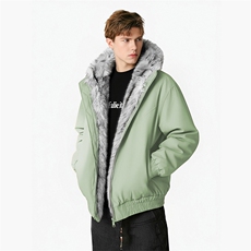 高品质冬季美式高街冬季重磅硬挺短款座山雕毛领棉衣男女加厚外套，男装棉衣，星座1402-1