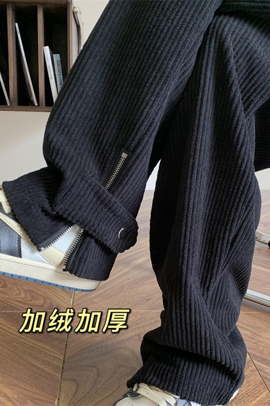 冬季粗条灯芯绒加绒加厚vibe休闲裤M~5XLXZ604-KG42JR-P65控78,男装卫衣,星座604