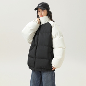 现货 抖音得物可供视频 三防加厚羽绒拼接棉衣外套面包棉服WM8666图片