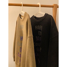 高街无帽卫衣春秋潮牌胖子宽松上衣复古帅气外套-JK23112-P75控98，男装卫衣，星座605(原A050)