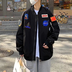 2022休闲夹克春季潮棒球服宇航员飞行员潮牌男外套W2641，男装夹克，星座512-2