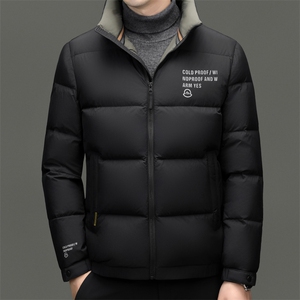 2026秋冬季白鸭绒羽绒服时尚男短款加厚保暖男士品质潮服外套图片