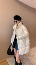 【现货】时尚宽松舒适休闲白鸭绒羽绒服，女装羽绒服，名怡