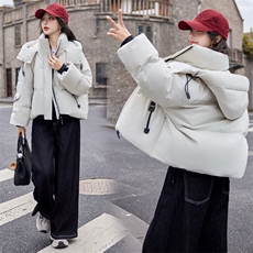 学院风洋气羽绒服女2024冬季新款小个子保暖短款外套白鸭绒90，女装羽绒服，千千佰惠