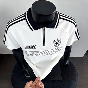 2026夏季新款学院风三条杠polo衫短袖T恤 凉感 抗菌 DT302-特P33图片