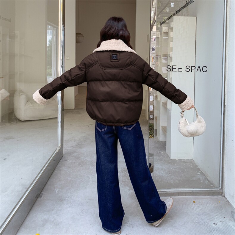 新款主推PU皮50绒羽绒服2671-P275-K398,女装短外套,2C129