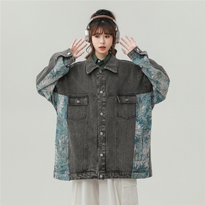 1刺绣牛仔大码M-5X面料:75%棉%聚酯纤维夹克女LNZ77065P95控128图片