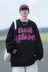 2024春季新款cityboy大码圆领印花卫衣M-5XHW22327-特P35，男装卫衣，电商A022