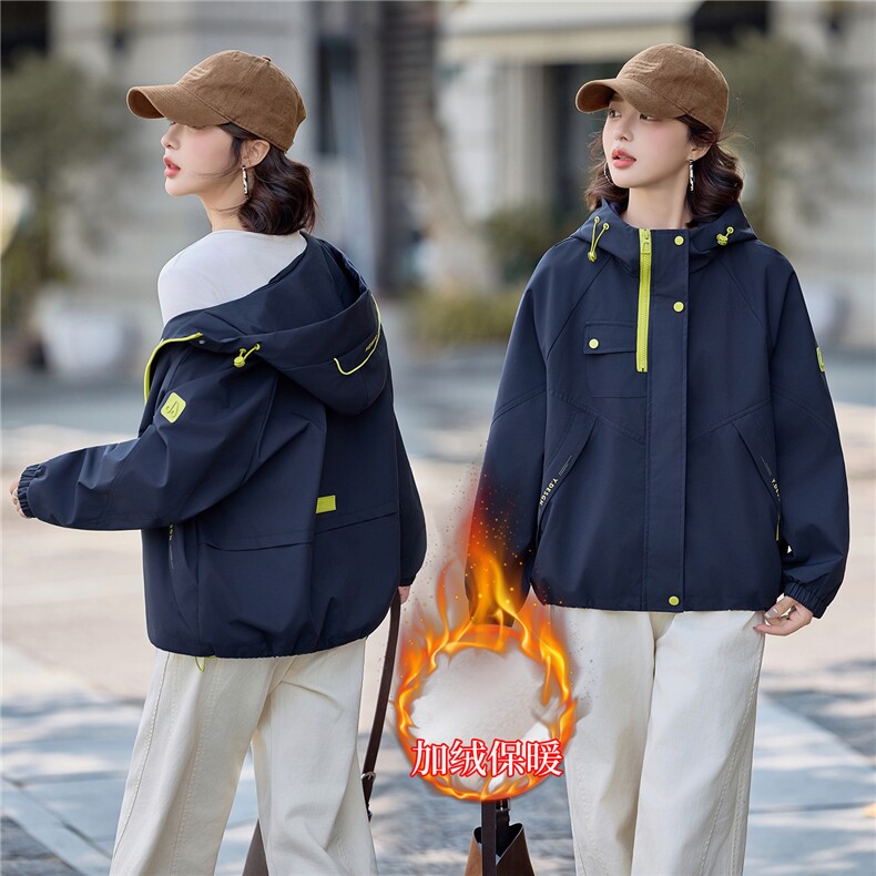 现货2025年冬季新款加绒宽松保暖棉衣派克服,女装棉衣/棉服,悦祺
