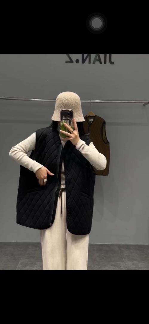 秋冬新款压格马甲，女装马甲，JIAN.Z 简.站