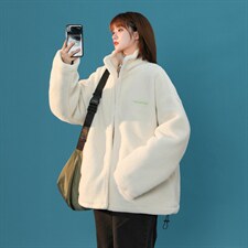 MY202-P120 后背彩色拼图印花夹棉加厚棉衣羊羔毛加棉外套控148图片