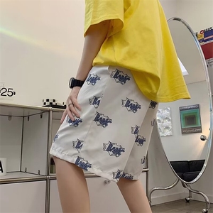 2024新款美式休闲短裤男夏季潮牌ins宽松五分裤现货K7727-P22