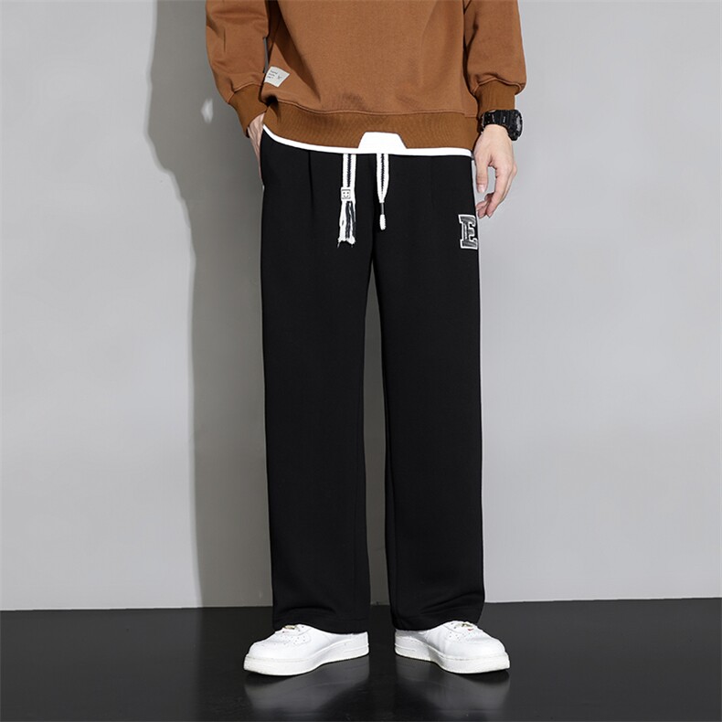 主推棉M-8XL秋季新款大码平脚潮流休闲卫裤109-K611-P50,男装休闲裤,星座109-1