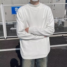 纯色半高领毛衣男港风宽松保暖打底衫潮流ins针织衫M1701-P30，男装针织衫/毛衣，星座512-4